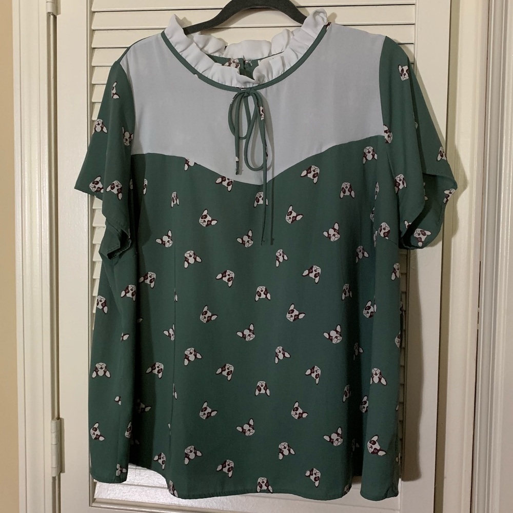 Adorable Boston Terrier or French Bulldog Dog Top